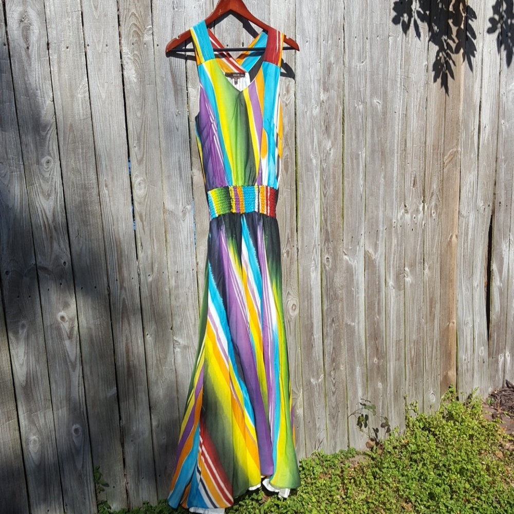 Claude Brown | Striped Dress